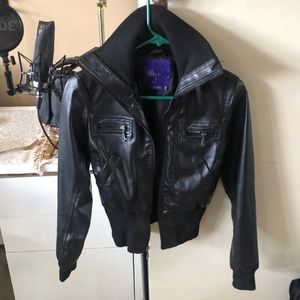 BCBG Max x Miley Cyrus Leather Jacket